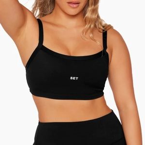 NWT SOLD OUT SET ACTIVE Sportbody Scoop Bra- Onyx